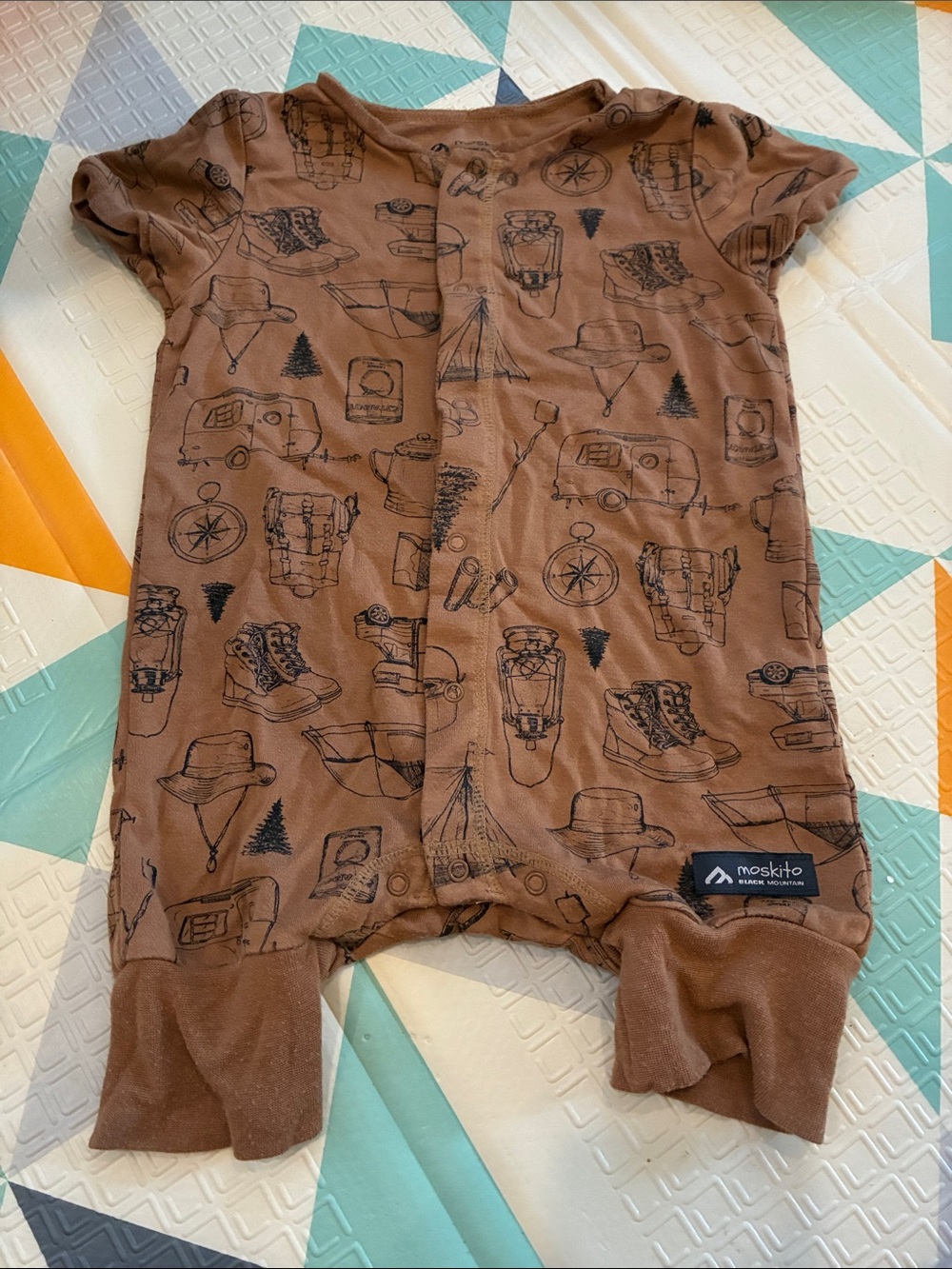 20/25$ 🧸 Brown Adventure Print Kids One-Piece